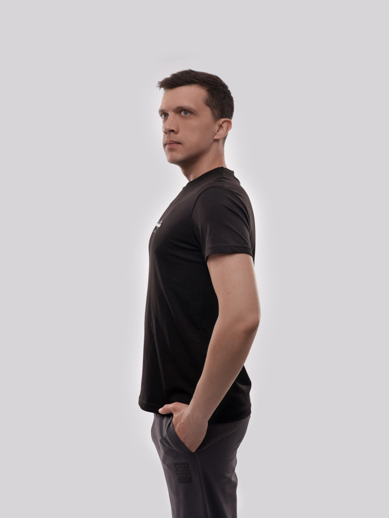 Футболка мужская Чёрный ADRIAN модель 721871 Фото