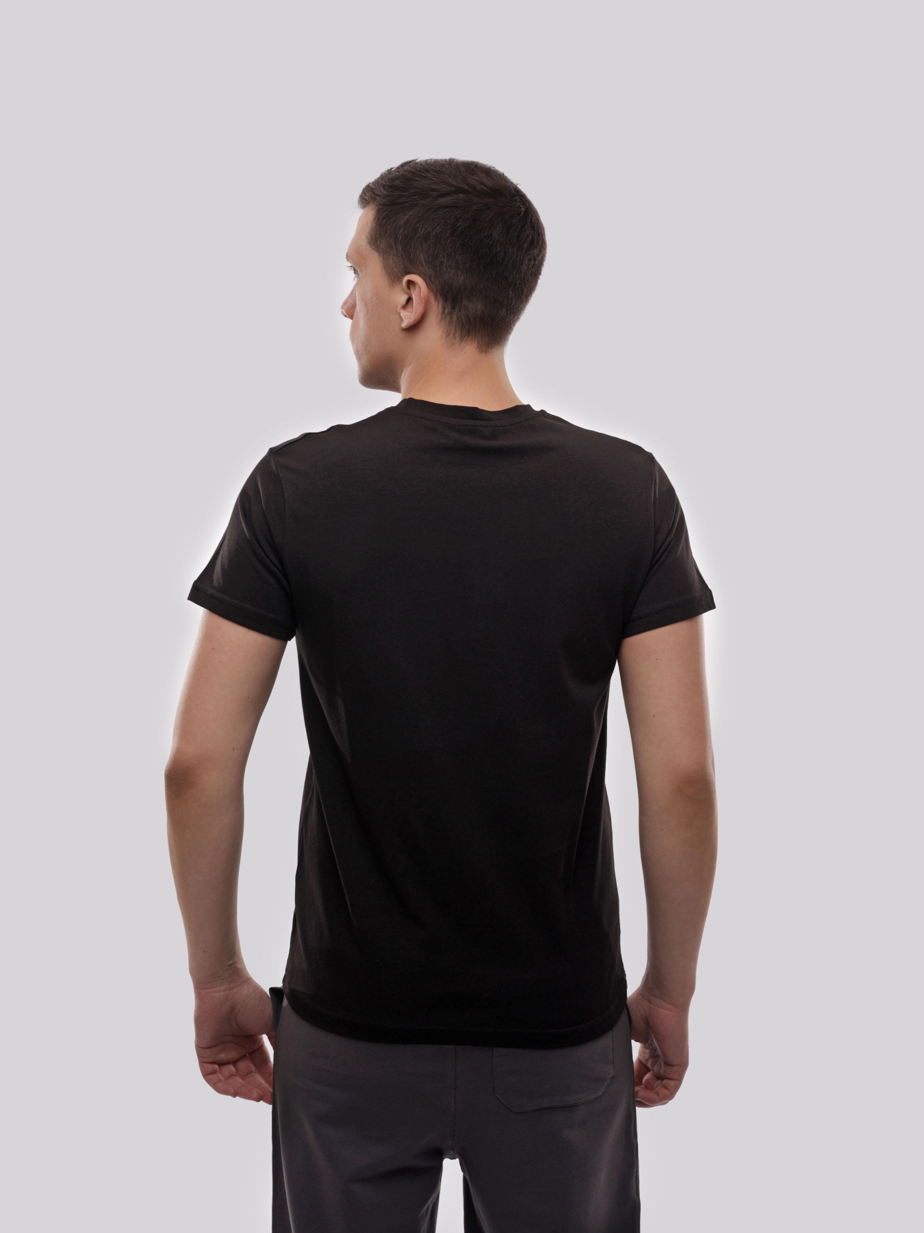 Футболка мужская Чёрный ADRIAN модель 721871 Фото