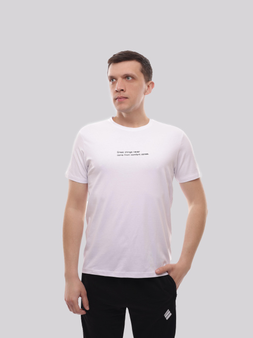 Футболка мужская Белый TREND LINE модель 727578 Фото