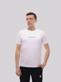 Футболка мужская Белый TREND LINE модель 727578 Фото