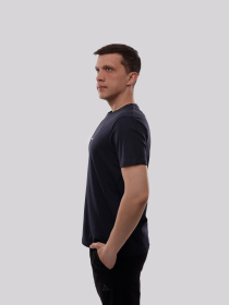 Футболка мужская Тёмно-синий TREND LINE модель 727581 Фото