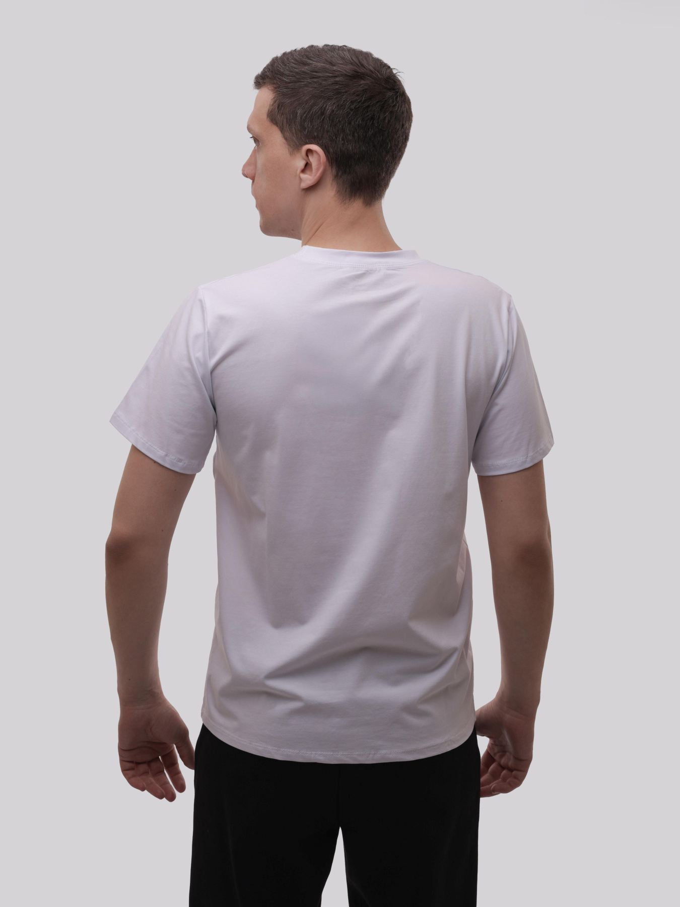 Футболка мужская Белый LUMO модель 706545 Фото