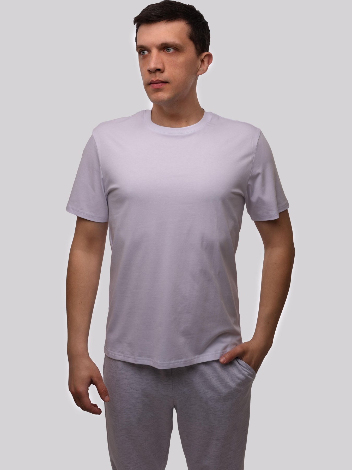 Футболка чоловіча Білий BEKI модель 716514 Фото