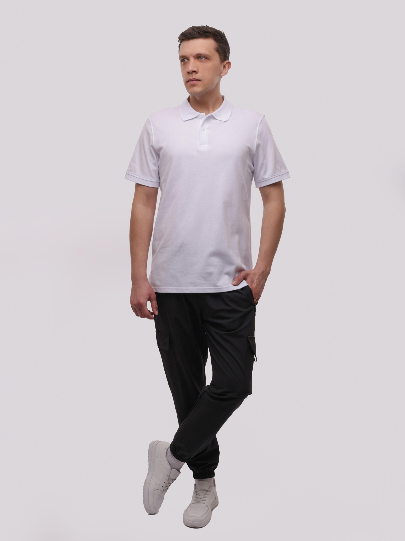 Поло мужское Белый BEKI модель 716520 Фото