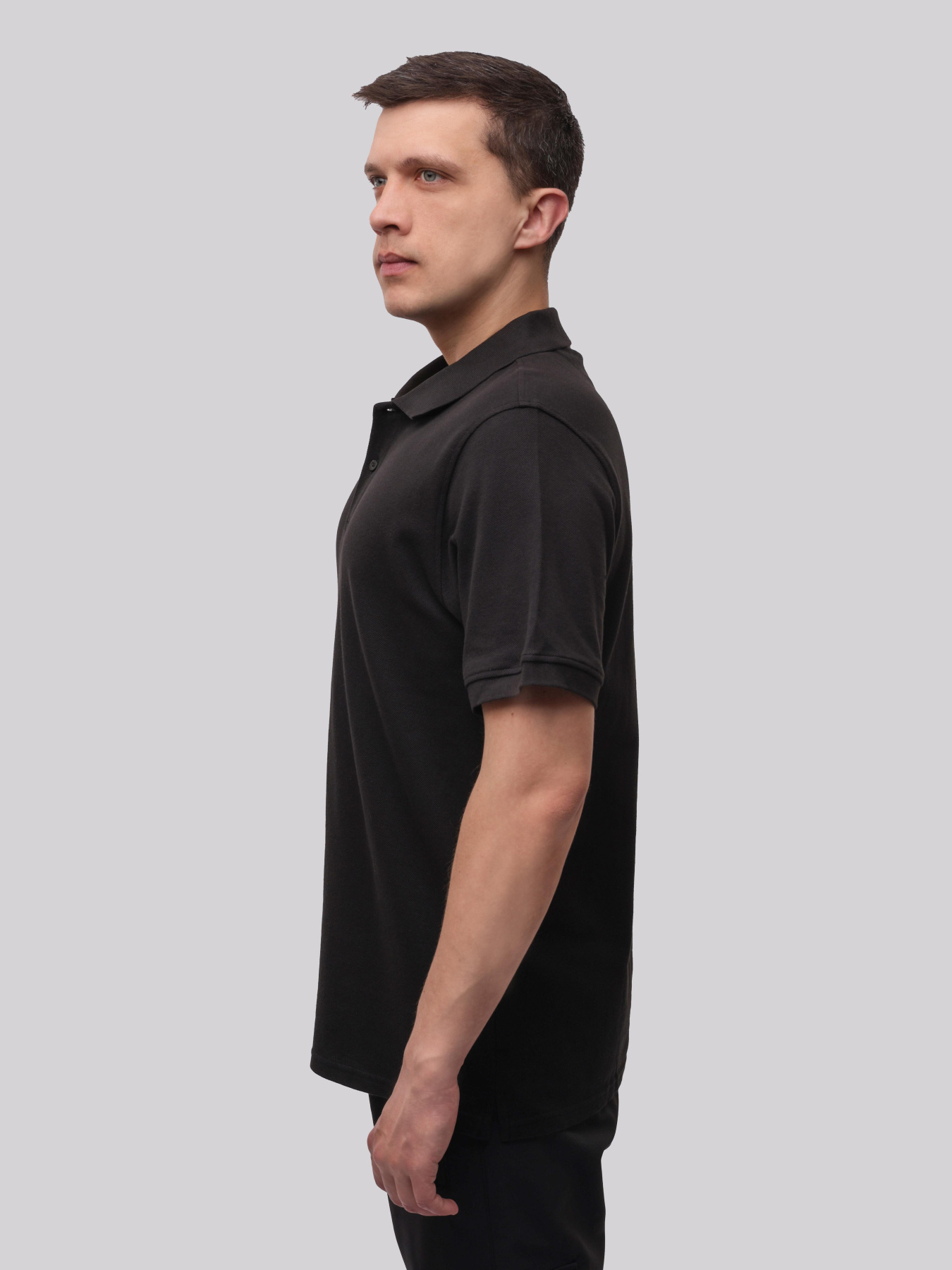 Поло мужское Чёрный BEKI модель 716521 Фото