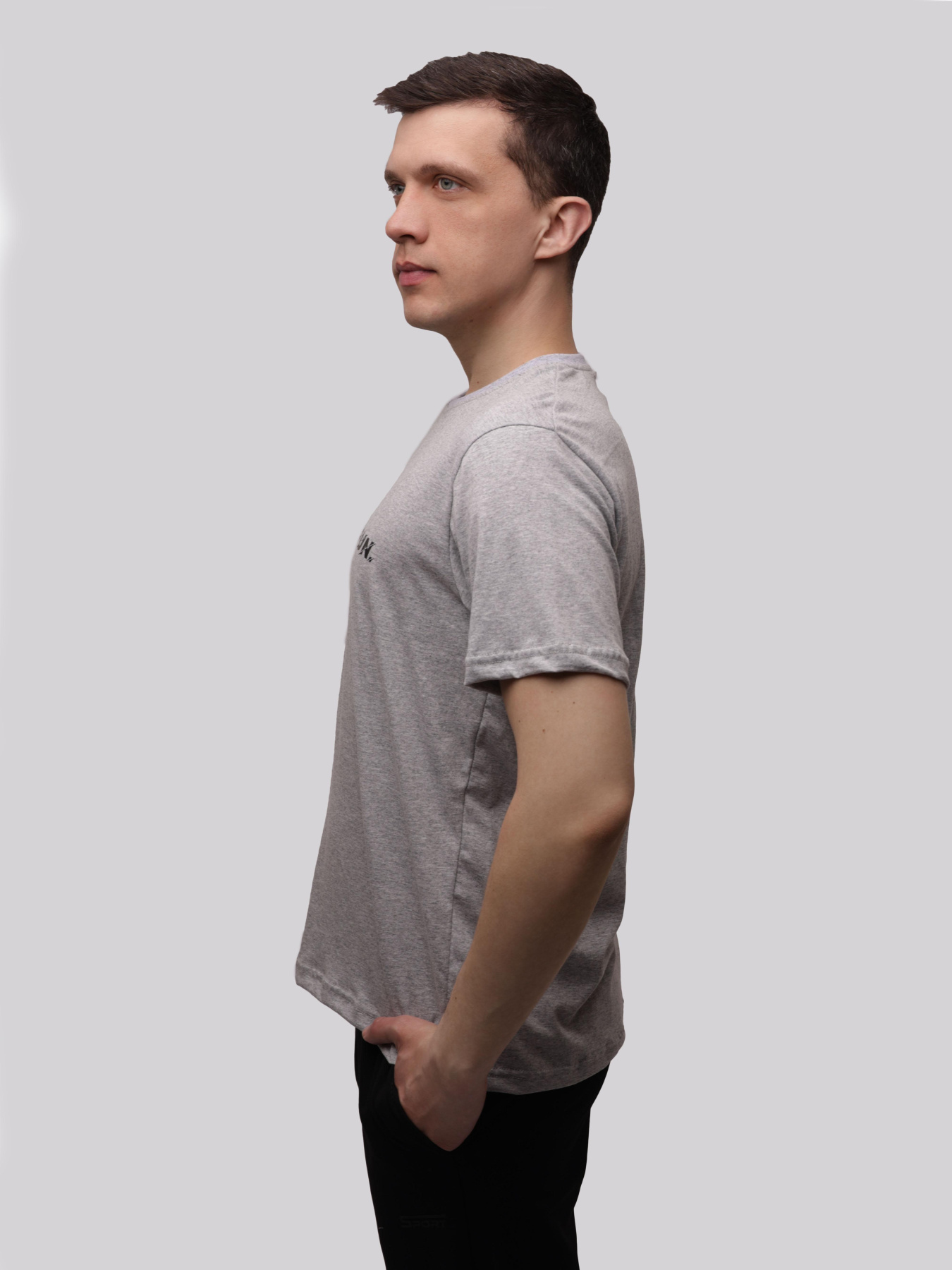 Футболка мужская Светло-серый STREAM модель 718912 Фото