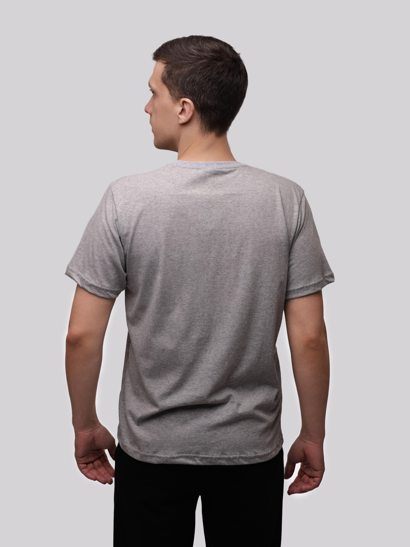 Футболка мужская Светло-серый STREAM модель 718912 Фото