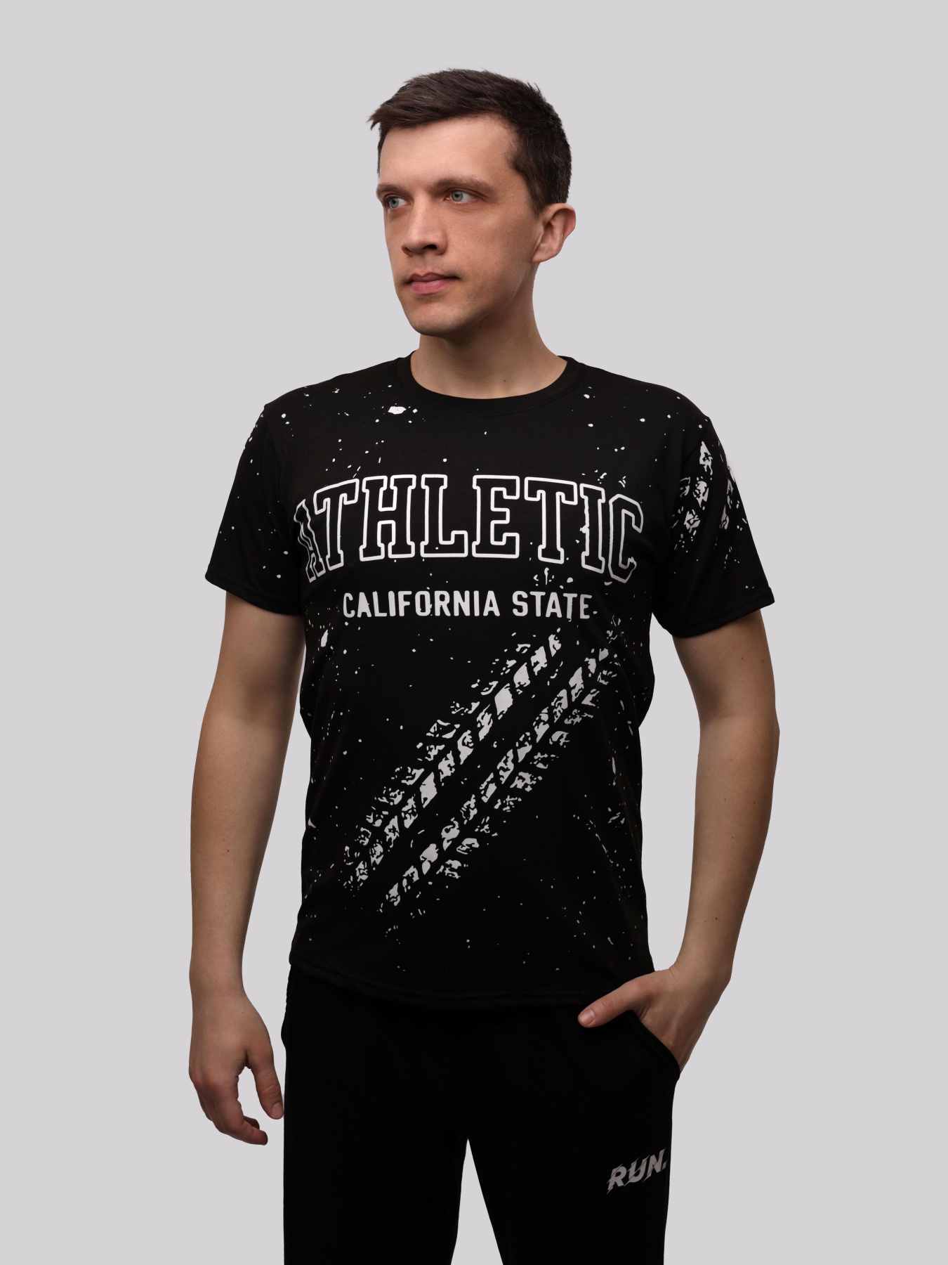 Футболка мужская Чёрный STREAM модель 720018 Фото