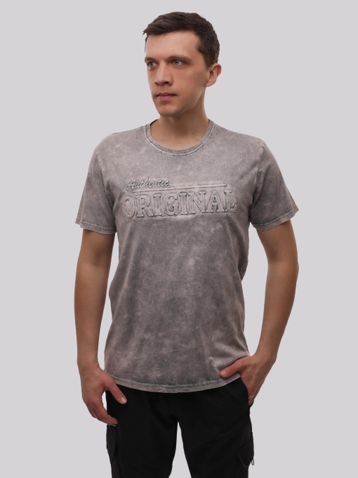 Футболка мужская Светло-серый LUMO модель 720419 Фото