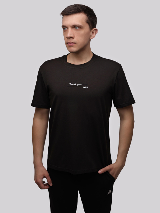 Футболка мужская Чёрный STREAM модель 721235 Фото