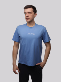 Футболка мужская Голубой STREAM модель 721239 Футболка мужская Голубой STREAM модель 721239 Фото