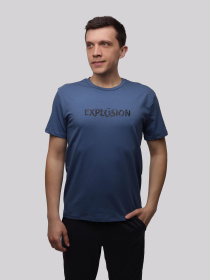 Футболка мужская Синий ORIGINALE ITALIANO модель 721279 Фото