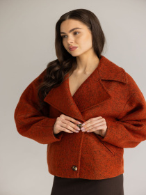 Коротке пальто з коміром модель 5151 Фото