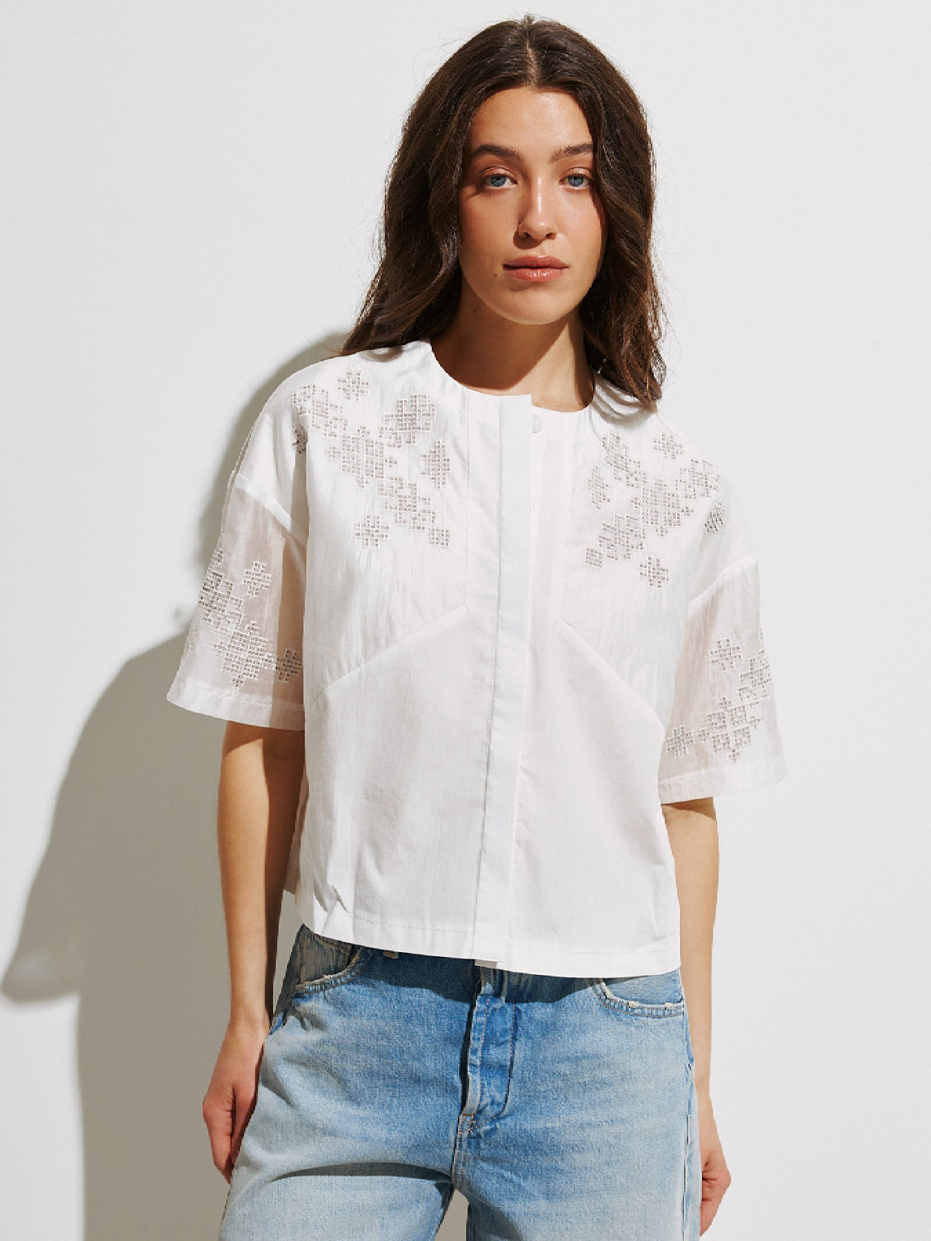 Вышитая рубашка RicaMare модель RM4257-10-25DB Фото