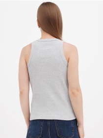 Майка женская базовая "рубчик" меланж модель Wm317 Фото