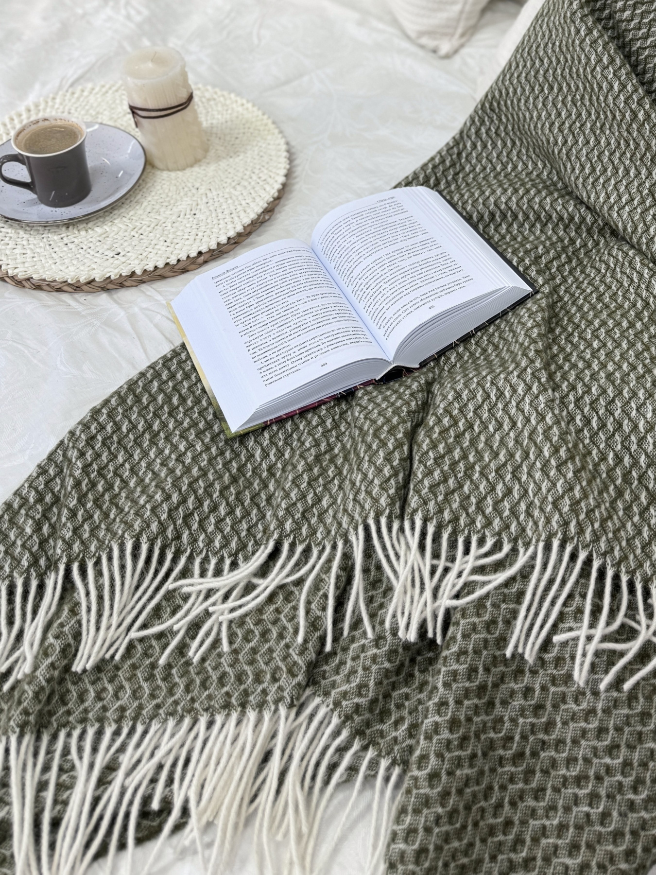 Плед вовняний із новозеландської вовни Ecotton модель 24615-1 Фото