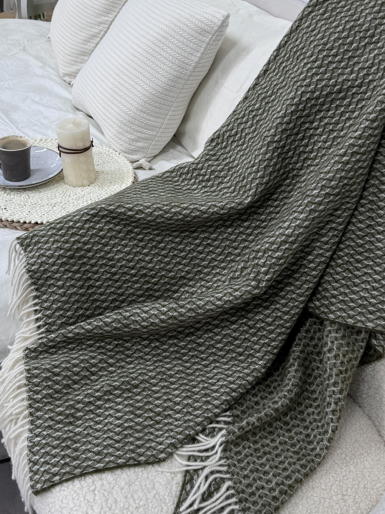 Плед вовняний із новозеландської вовни Ecotton модель 24615-1 Фото