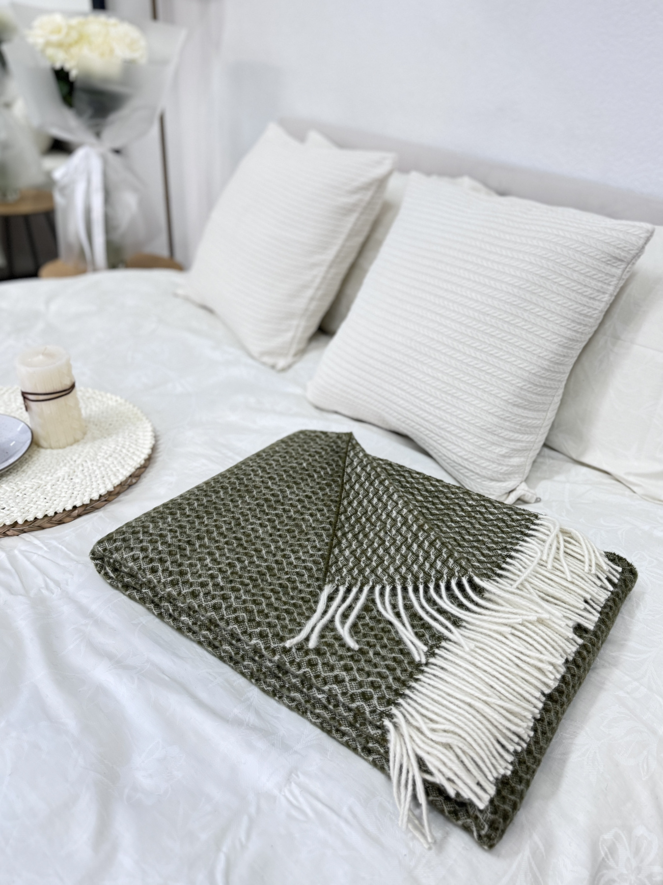 Плед вовняний із новозеландської вовни Ecotton модель 24615-1 Фото