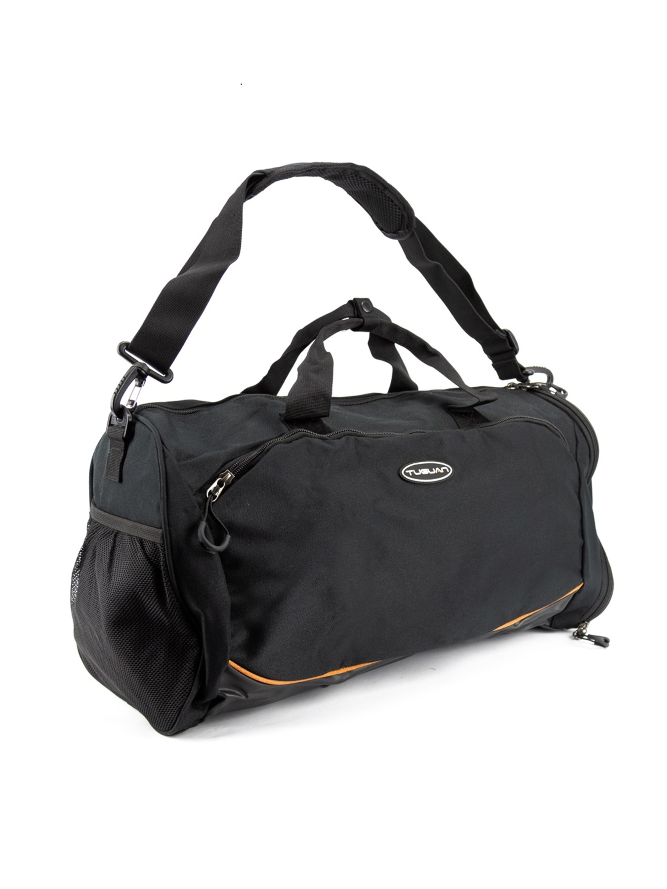 Дорожная спортивная сумка через плечо водоотталкивающая текстильная с отделением для обуви модель TB7-T-6817A Фото