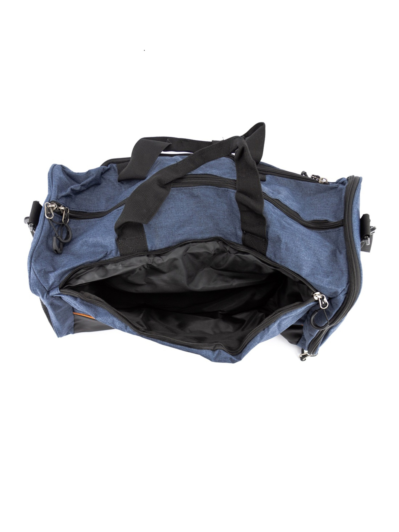 Дорожная спортивная сумка через плечо водоотталкивающая текстильная с отделением для обуви модель TB7-T-6817BL Фото