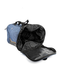 Дорожная спортивная сумка через плечо водоотталкивающая текстильная с отделением для обуви модель TB7-T-6817BL Фото