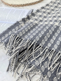 Плед вовняний із новозеландської вовни Carambola Grey Ecotton модель 04104 Фото