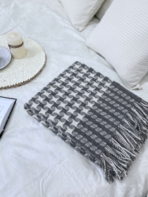 Плед вовняний із новозеландської вовни Carambola Grey Ecotton модель 04104 Фото