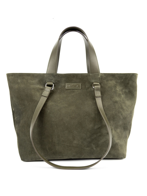 Сумка містка жіноча шоппер з натуральної замші модель CH-018OL-Y Фото