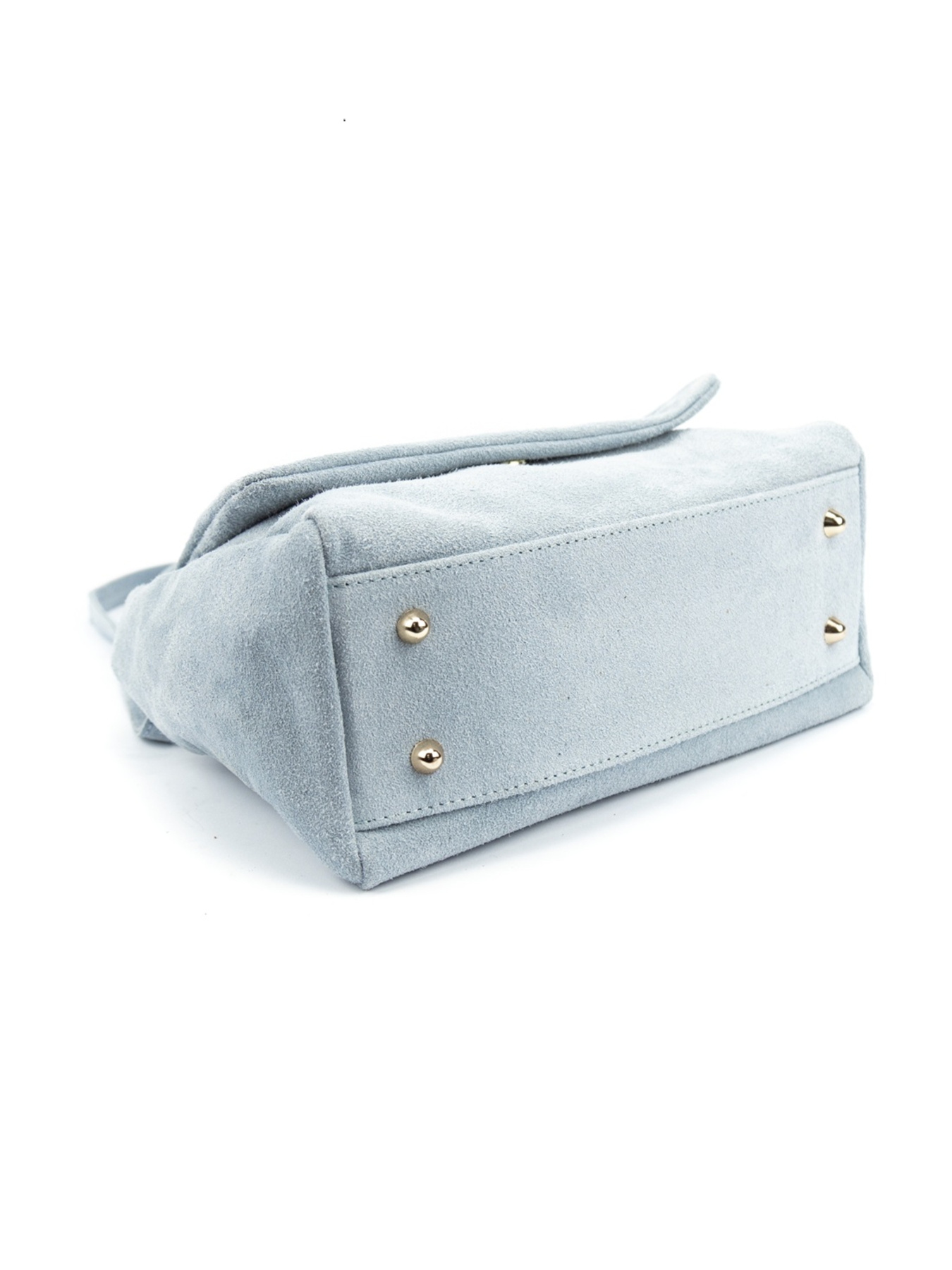 Сумка жіноча кросбоді на плече з ручкою з натуральної шкіри замші повсякденна середня модель F-IT-58333BL Фото