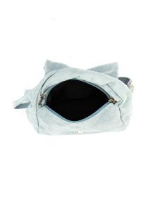 Сумка жіноча кросбоді на плече з ручкою з натуральної шкіри замші повсякденна середня модель F-IT-58333BL Фото