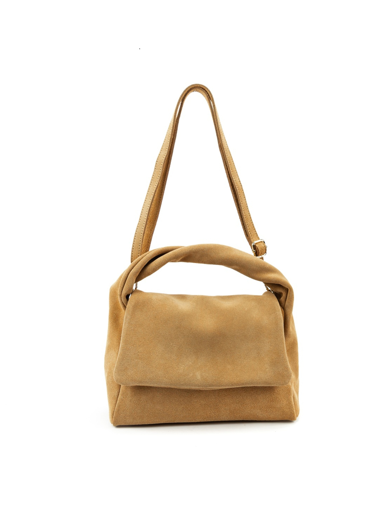 Сумка женская кроссбоди на плечо с ручкой из натуральной замши повседневная средняя модель F-IT-58333C Фото