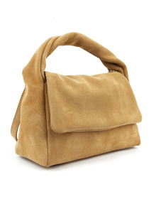 Сумка жіноча кросбоді на плече з ручкою з натуральної шкіри замші повсякденна середня модель F-IT-58333C Фото