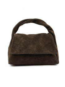 Сумка жіноча кросбоді на плече з ручкою з натуральної шкіри замші повсякденна середня модель F-IT-58333DB Фото