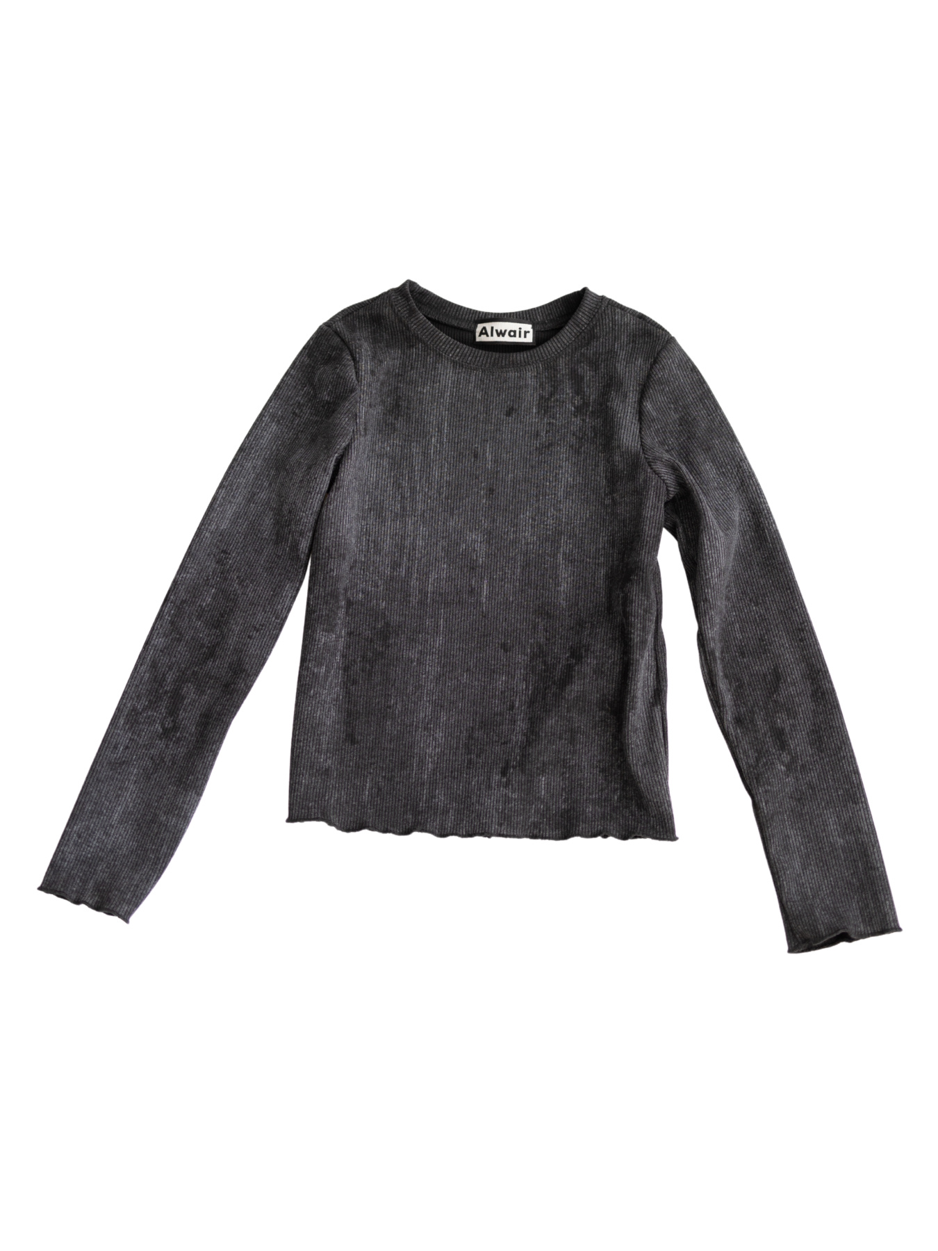 Лонгслив в рубчик с эффектом вываривания Sunny Embe модель 81089 Фото