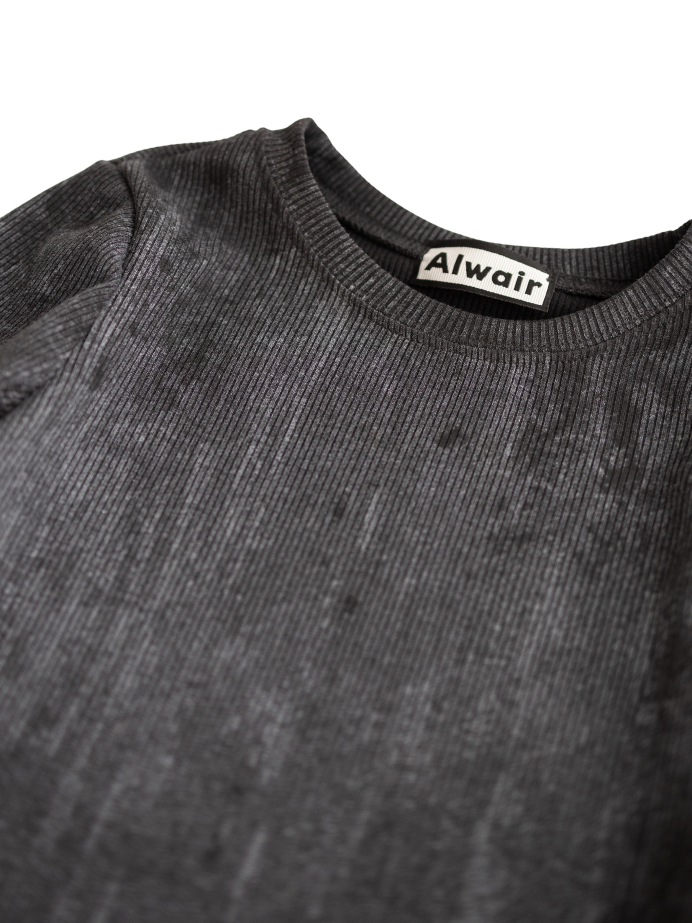 Лонгслив в рубчик с эффектом вываривания Sunny Embe модель 81089 Фото