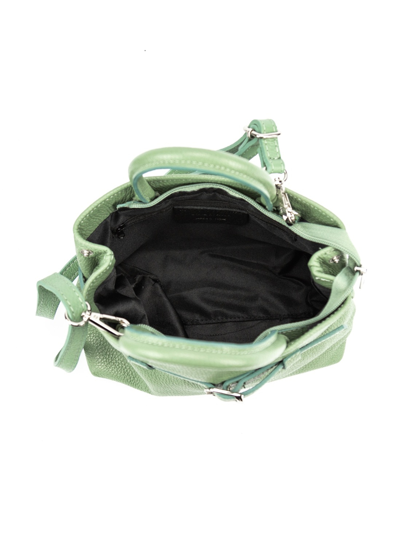 Сумка женская кроссбоди на плечо с ручкой из натуральной кожи с акцентным ремешком модель F-IT-0525M Фото