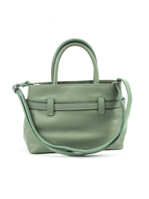 Сумка женская кроссбоди на плечо с ручкой из натуральной кожи с акцентным ремешком модель F-IT-0525M Фото