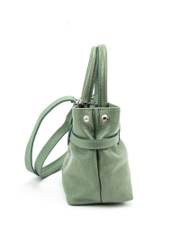 Сумка женская кроссбоди на плечо с ручкой из натуральной кожи с акцентным ремешком модель F-IT-0525M Фото