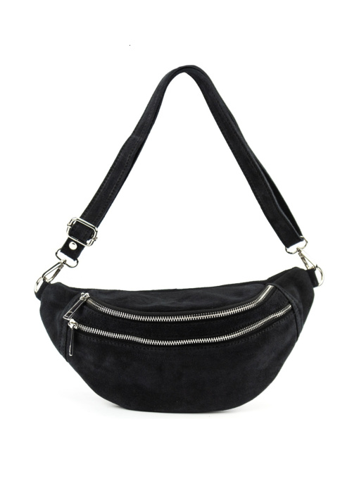Сумка жіноча поясна через плече з натуральної замші повсякденна міська модель F-IT-98601A Фото