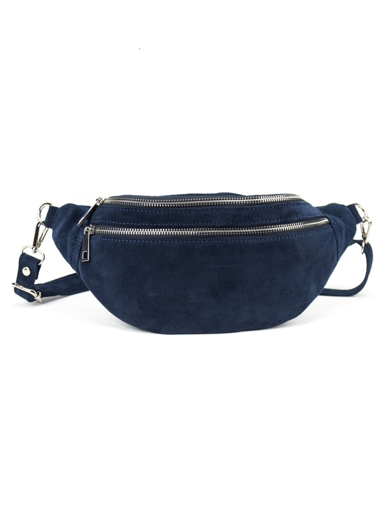 Сумка жіноча поясна через плече з натуральної замші повсякденна міська модель F-IT-98601BL Фото