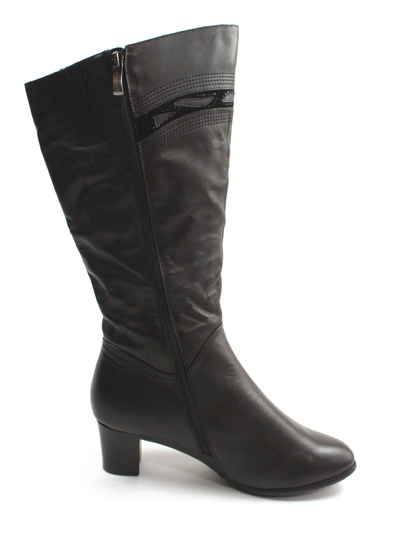 Зимові жіночі чоботи  з широкою халявою модель TF565-B1711BM-1B Фото