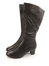 Зимові жіночі чоботи з широкою халявою модель TF565-B1711BM-1B Зимові жіночі чоботи з широкою халявою модель TF565-B1711BM-1B Фото