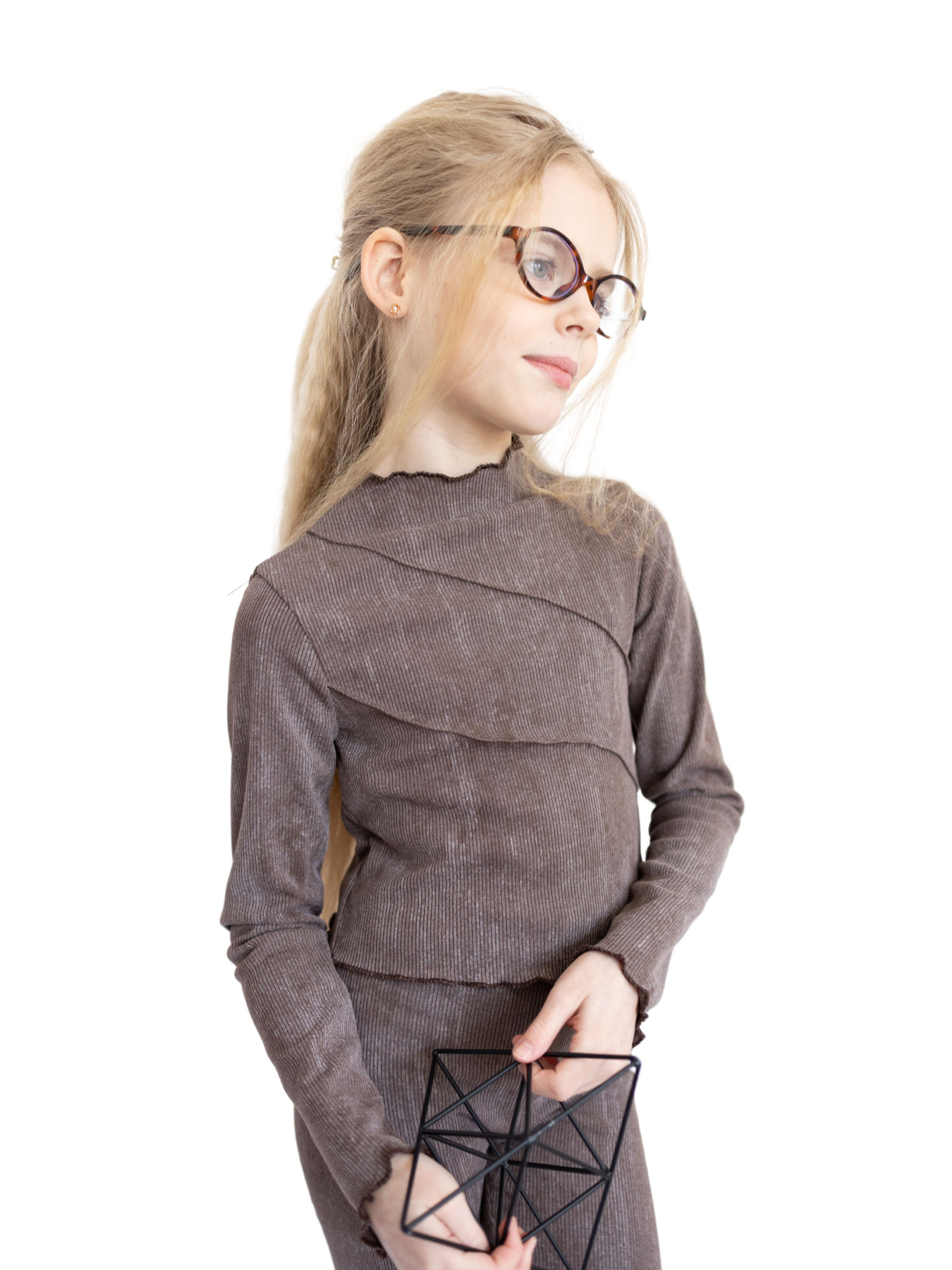 Лонгслів в рубчик з ефектом виварювання Sunny Mist Alwair kids модель 81084 Лонгслів в рубчик з ефектом виварювання Sunny Mist Alwair kids модель 81084 Фото