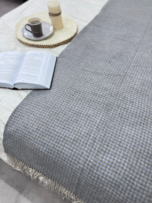 Плед вовняний з кашеміром Toscana Blue Ecotton модель 24616-6 Фото