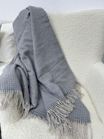 Плед вовняний з кашеміром Toscana Blue Ecotton модель 24616-6 Фото