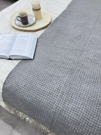 Плед вовняний з кашеміром Toscana Blue Ecotton модель 24616-6 Фото