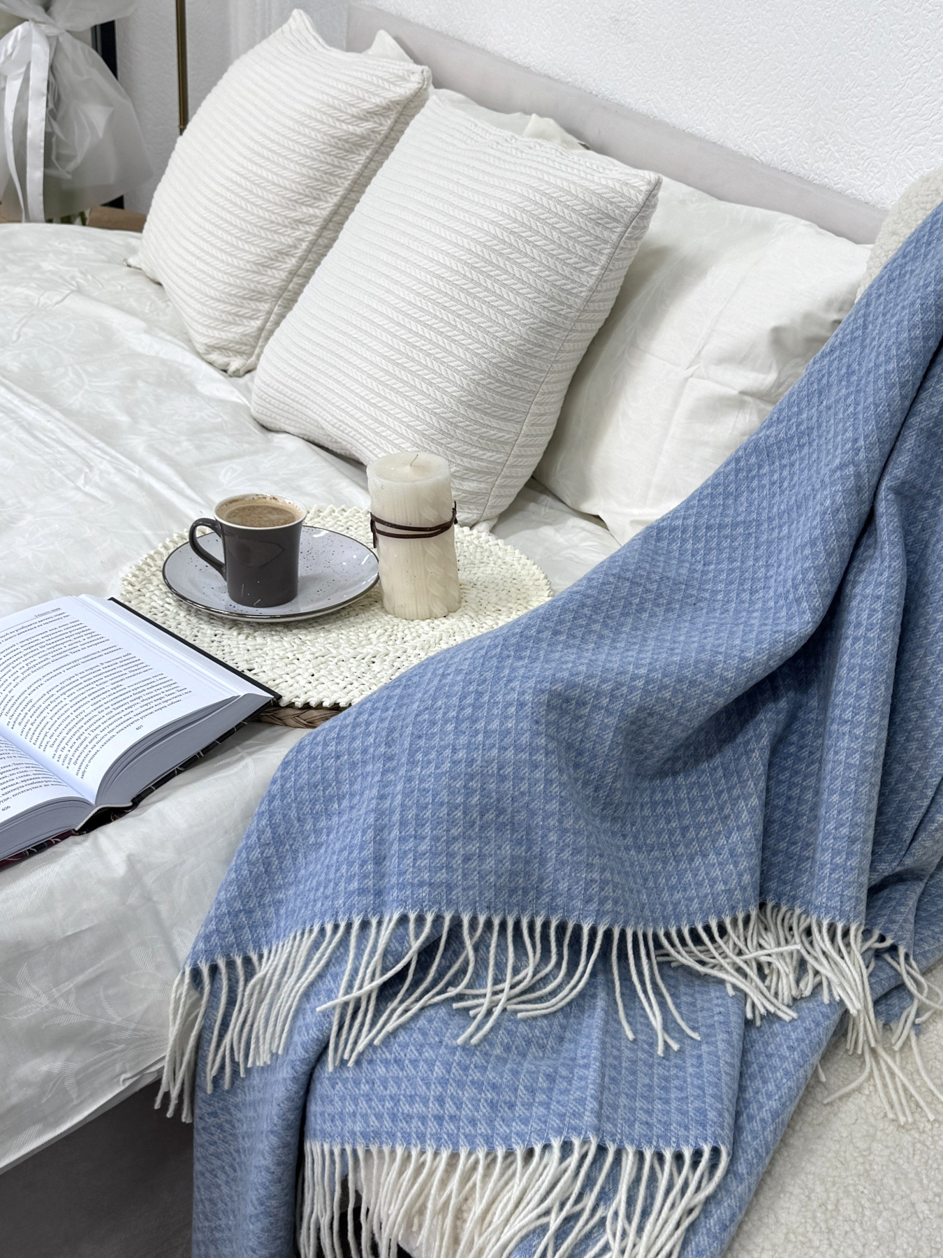 Плед вовняний з кашеміром Familia Ecotton модель 24614 Фото