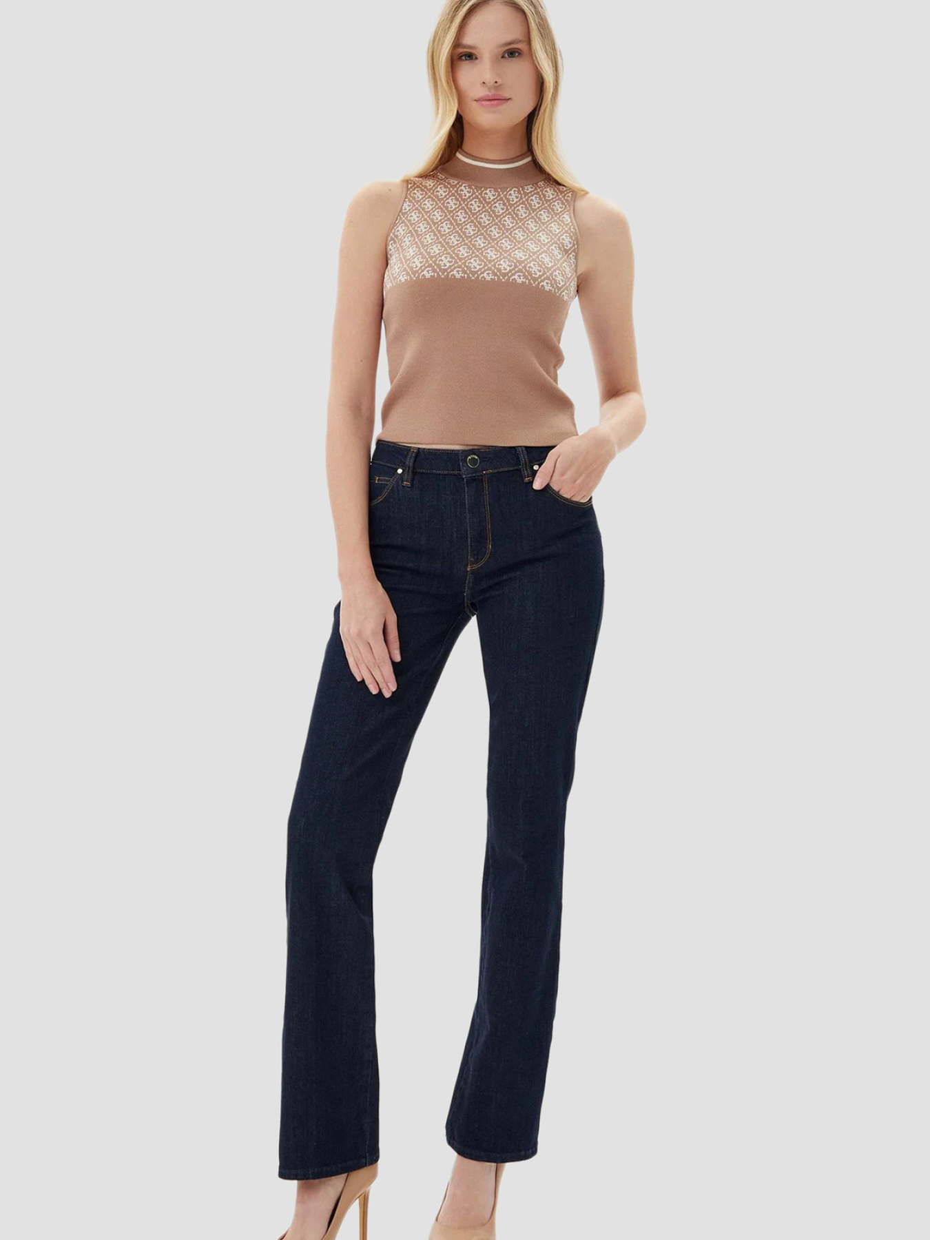 Прямі джинси GUESS модель W5YA15.D5PW1;BFIN Фото