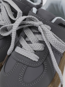 Кеды для девочки цвет графитовый ЦБ-00289137 модель ЦБ-00289137 Кеды для девочки цвет графитовый ЦБ-00289137 модель ЦБ-00289137 Фото