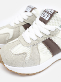 Кроссовки для девочки  цвет бежевый ЦБ-00289153 модель ЦБ-00289153 Фото